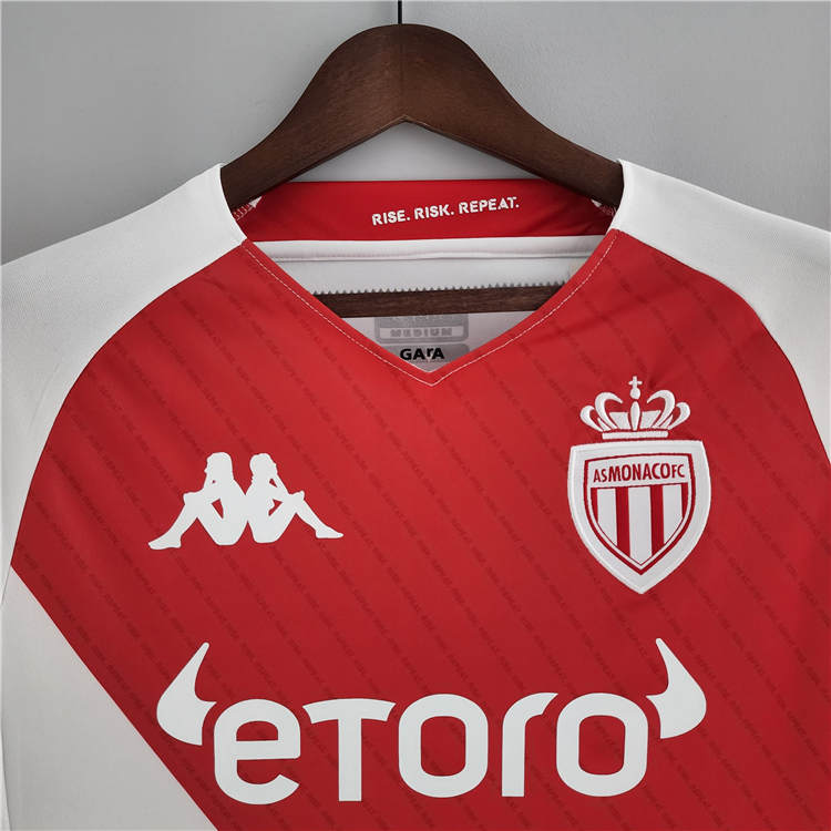 AS Monaco FC 22/23 Home Red&White Soccer Jersey Football Shirt - Click Image to Close